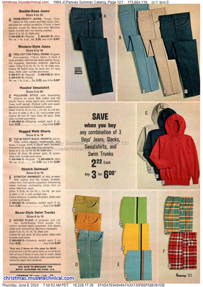 1969 JCPenney Summer Catalog, Page 121