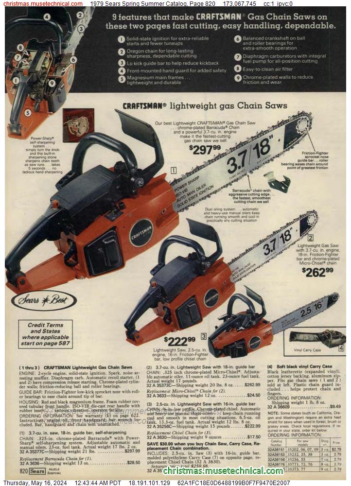 1979 Sears Spring Summer Catalog, Page 820