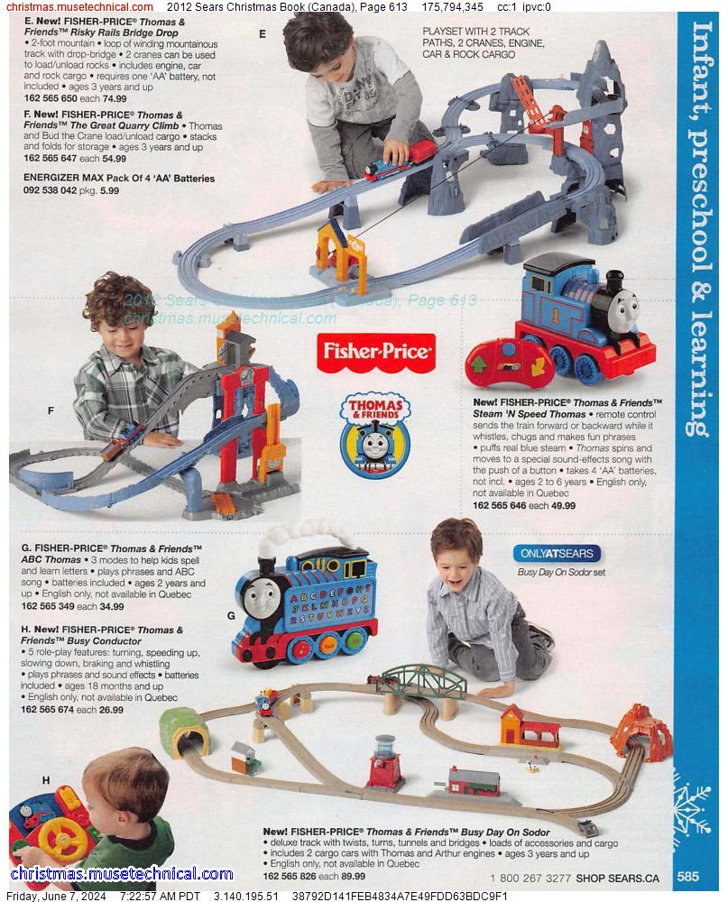 2012 Sears Christmas Book (Canada), Page 613