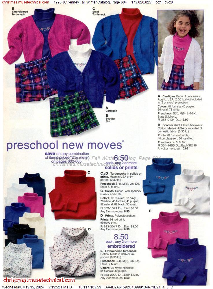 1996 JCPenney Fall Winter Catalog, Page 604