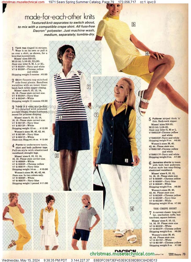 1971 Sears Spring Summer Catalog, Page 79