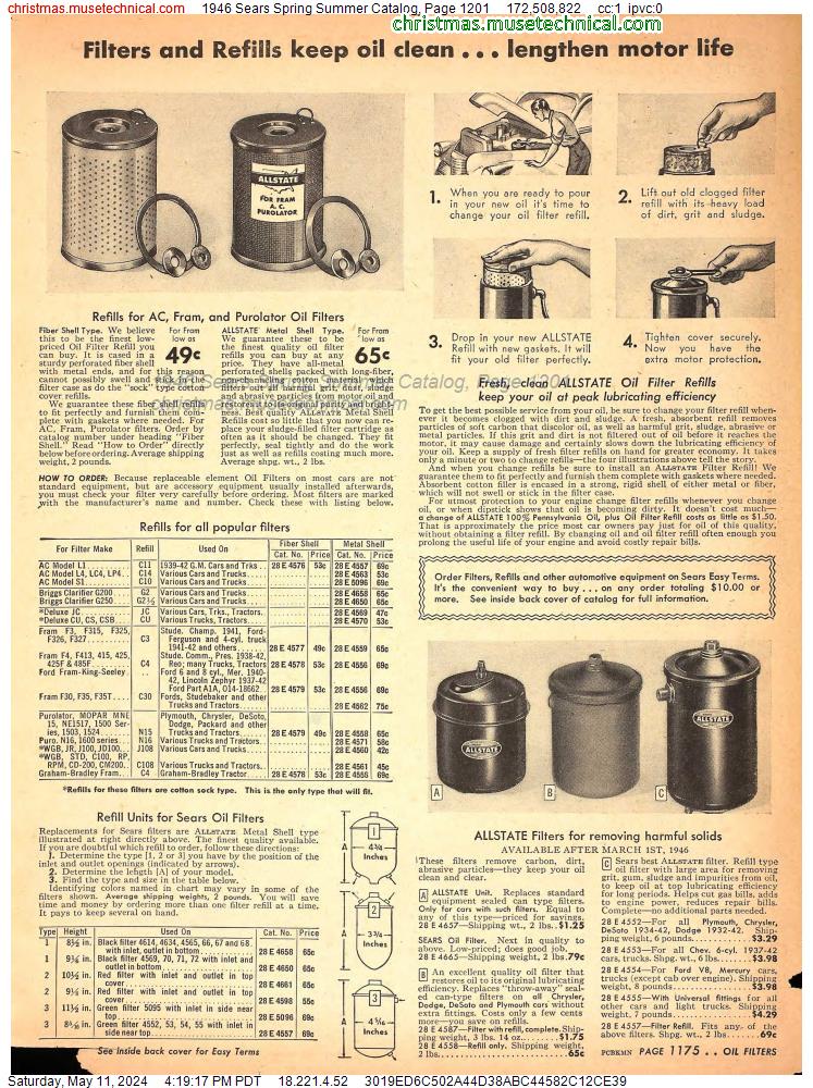 1946 Sears Spring Summer Catalog, Page 1201
