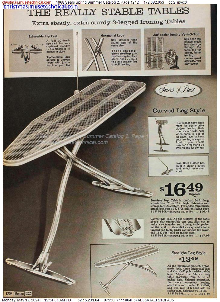 1968 Sears Spring Summer Catalog 2, Page 1212