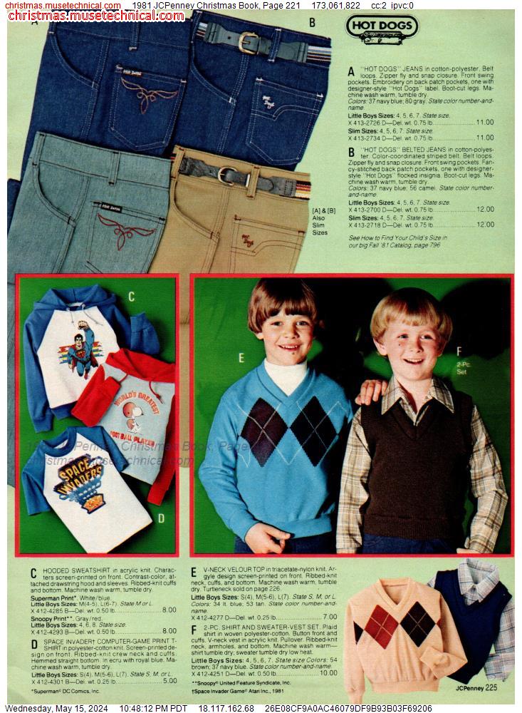 1981 JCPenney Christmas Book, Page 221