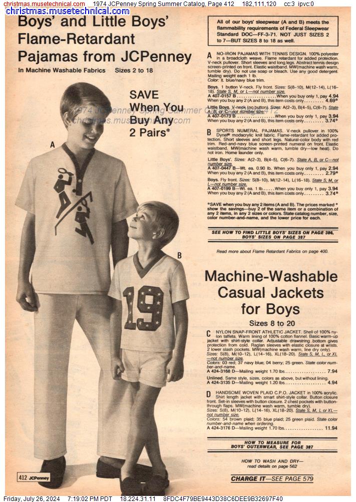 1974 JCPenney Spring Summer Catalog, Page 412