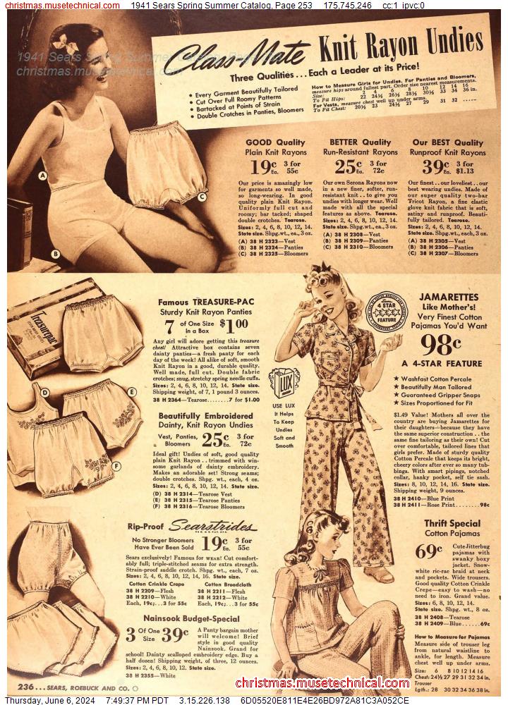 1941 Sears Spring Summer Catalog, Page 253