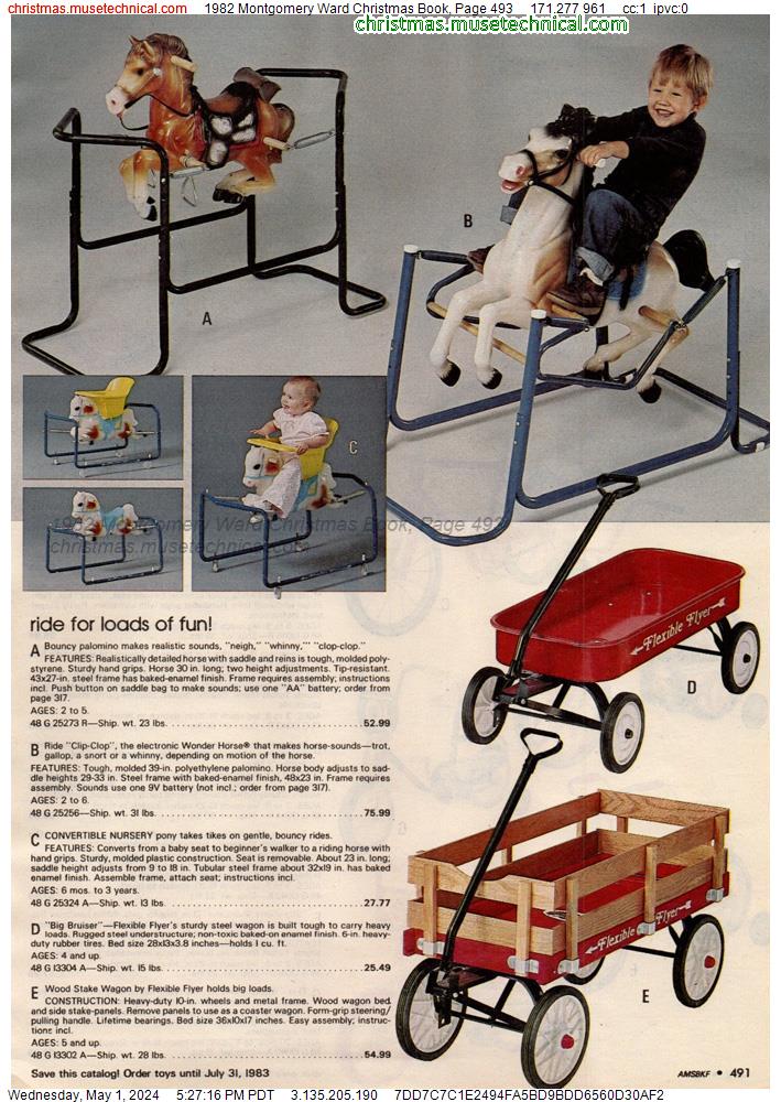 1982 Montgomery Ward Christmas Book, Page 493