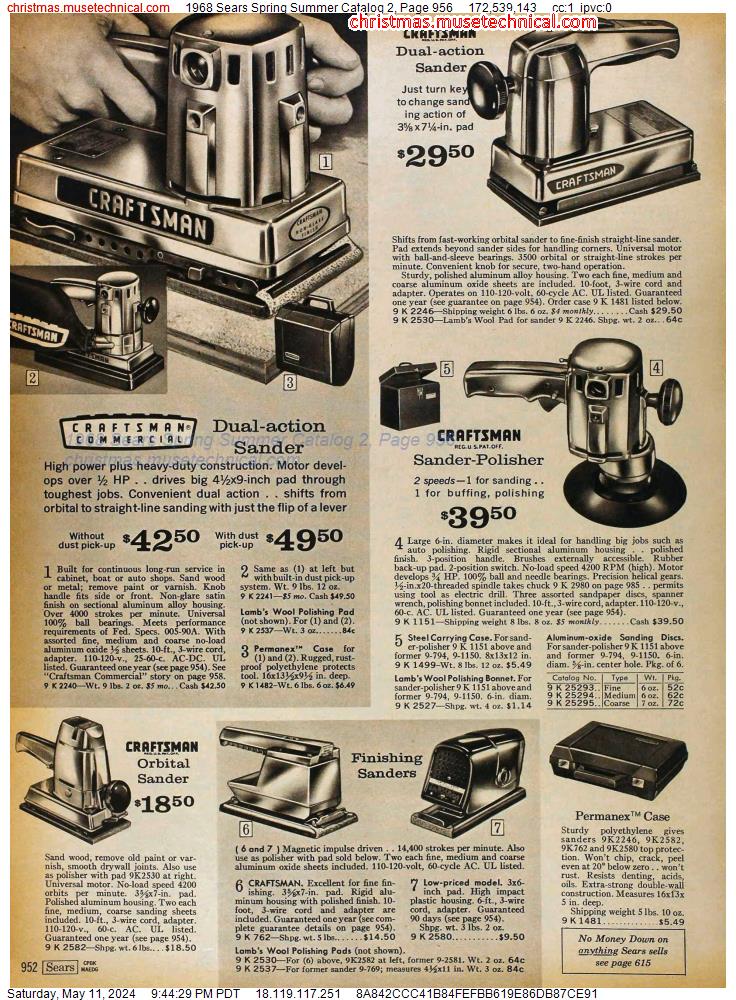 1968 Sears Spring Summer Catalog 2, Page 956