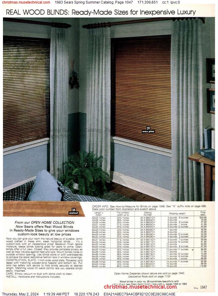 1983 Sears Spring Summer Catalog, Page 1047