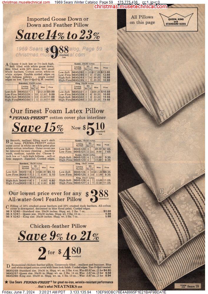 1969 Sears Winter Catalog, Page 59