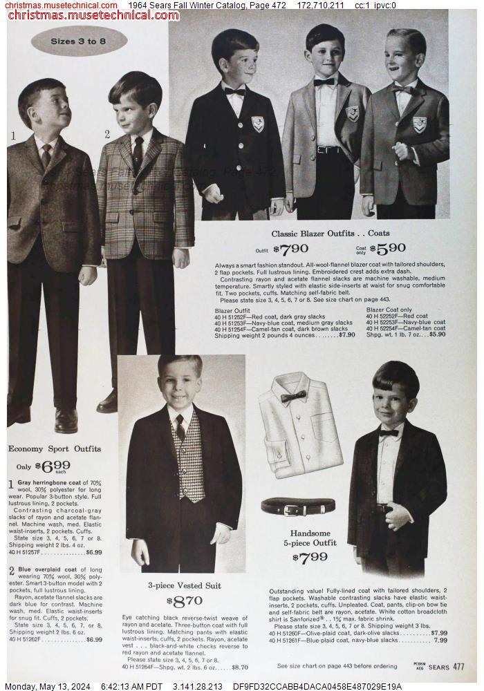 1964 Sears Fall Winter Catalog, Page 472
