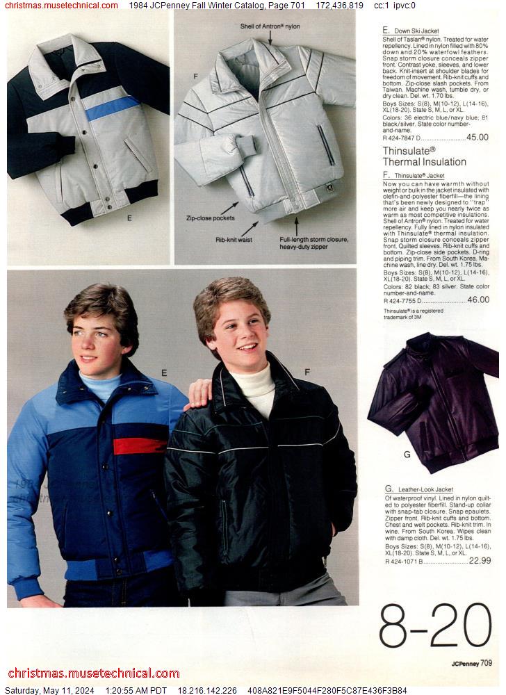 1984 JCPenney Fall Winter Catalog, Page 701