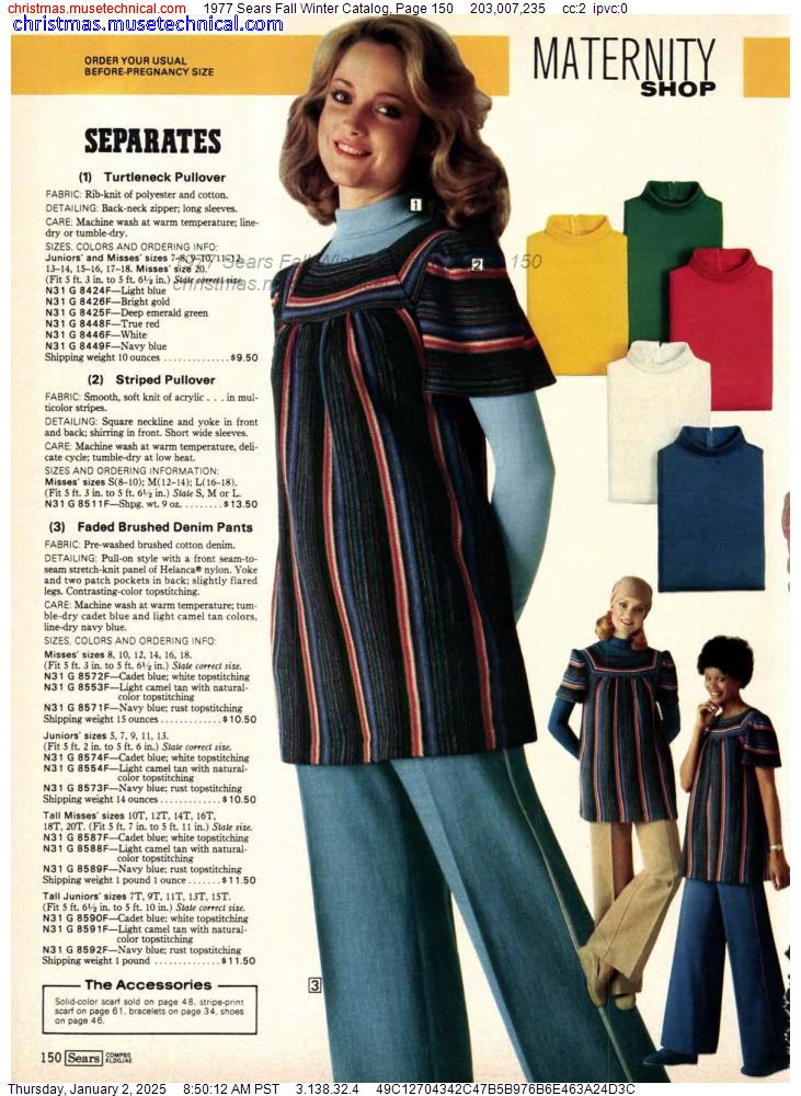 1977 Sears Fall Winter Catalog, Page 150