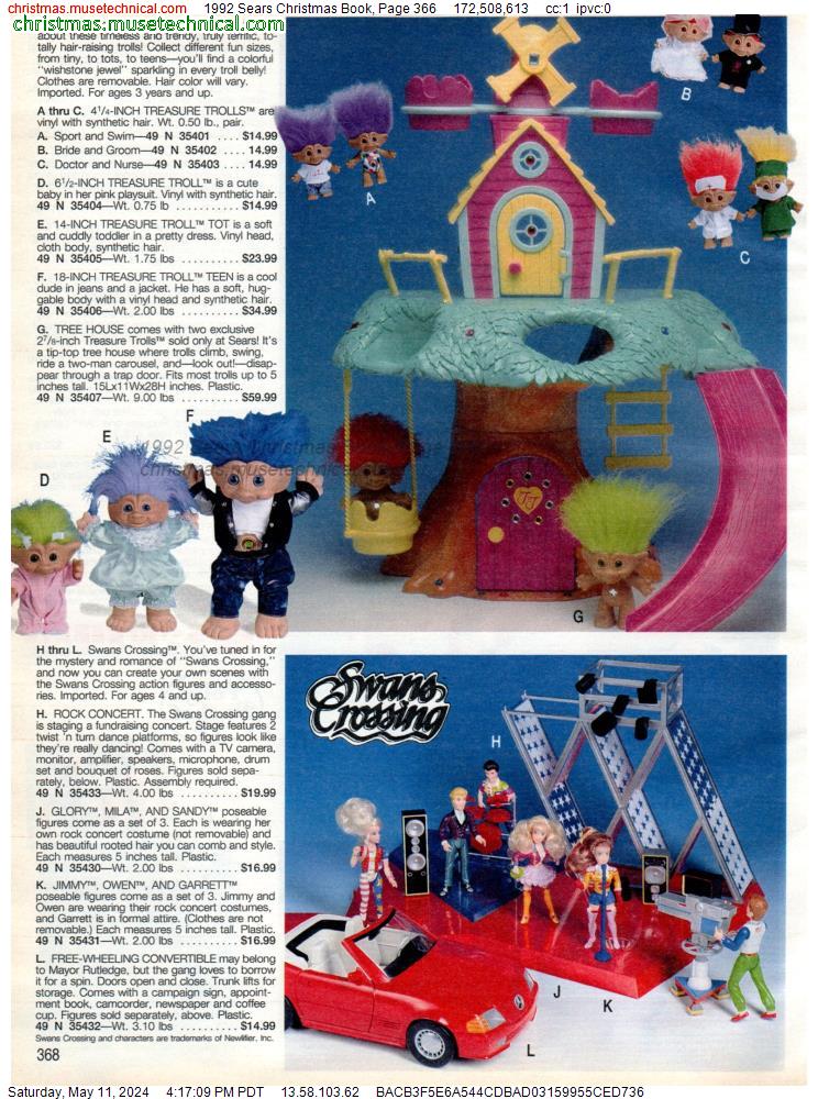 1992 Sears Christmas Book, Page 366