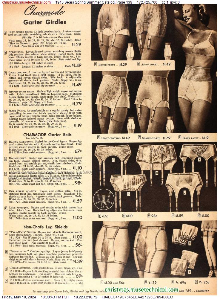 1945 Sears Spring Summer Catalog, Page 139