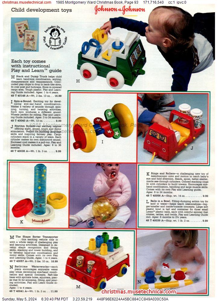 1985 Montgomery Ward Christmas Book, Page 93