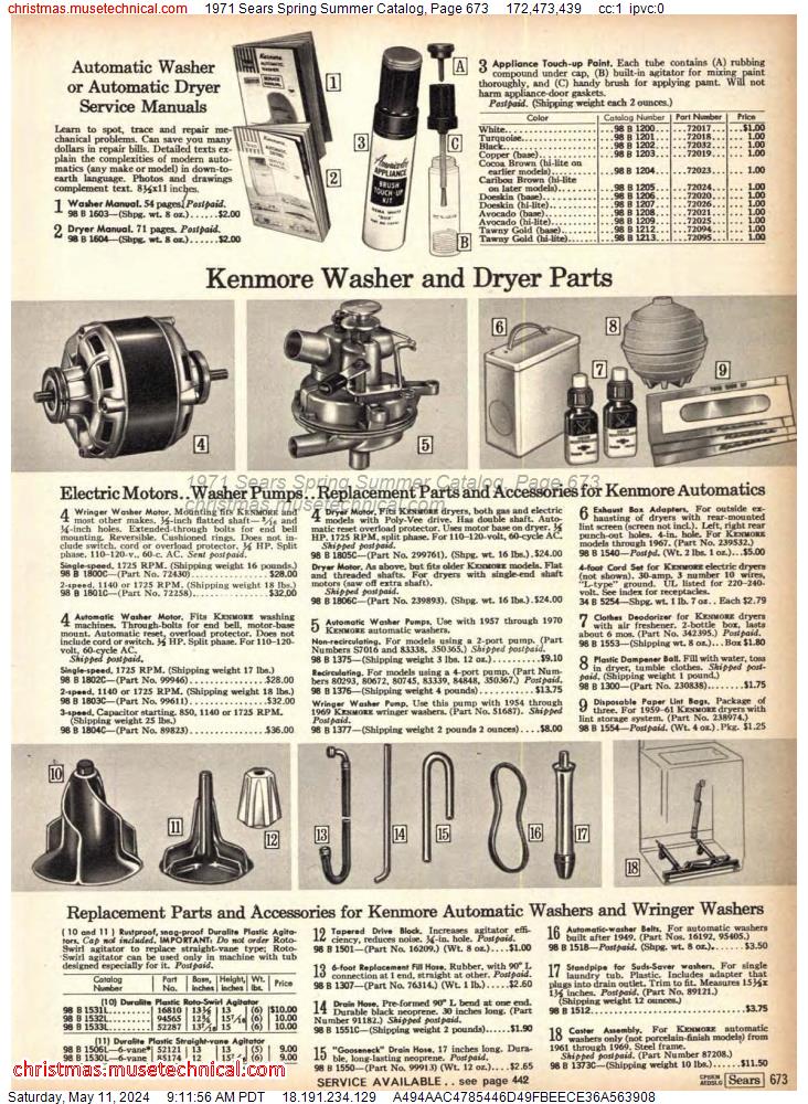 1971 Sears Spring Summer Catalog, Page 673