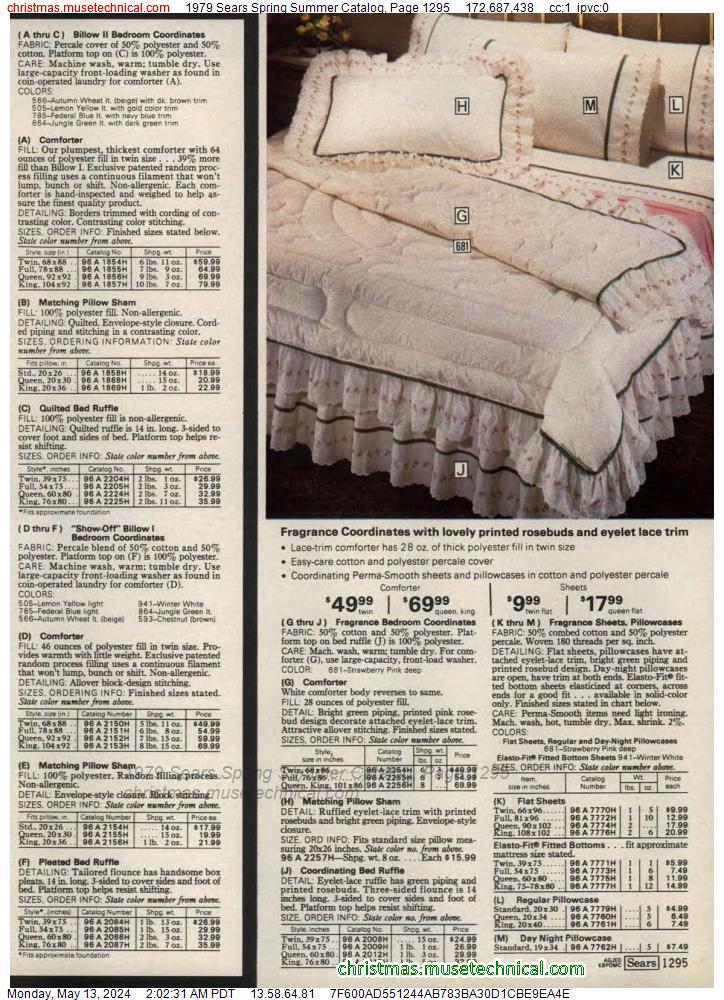 1979 Sears Spring Summer Catalog, Page 1295