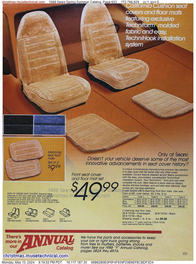 1988 Sears Spring Summer Catalog, Page 653
