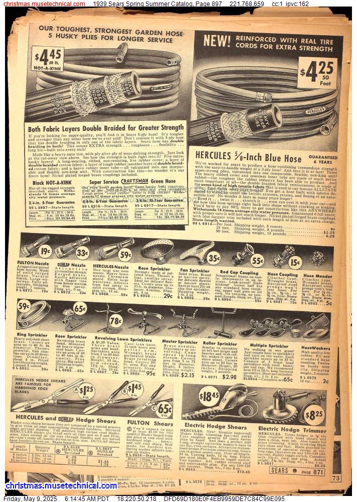 1939 Sears Spring Summer Catalog, Page 897