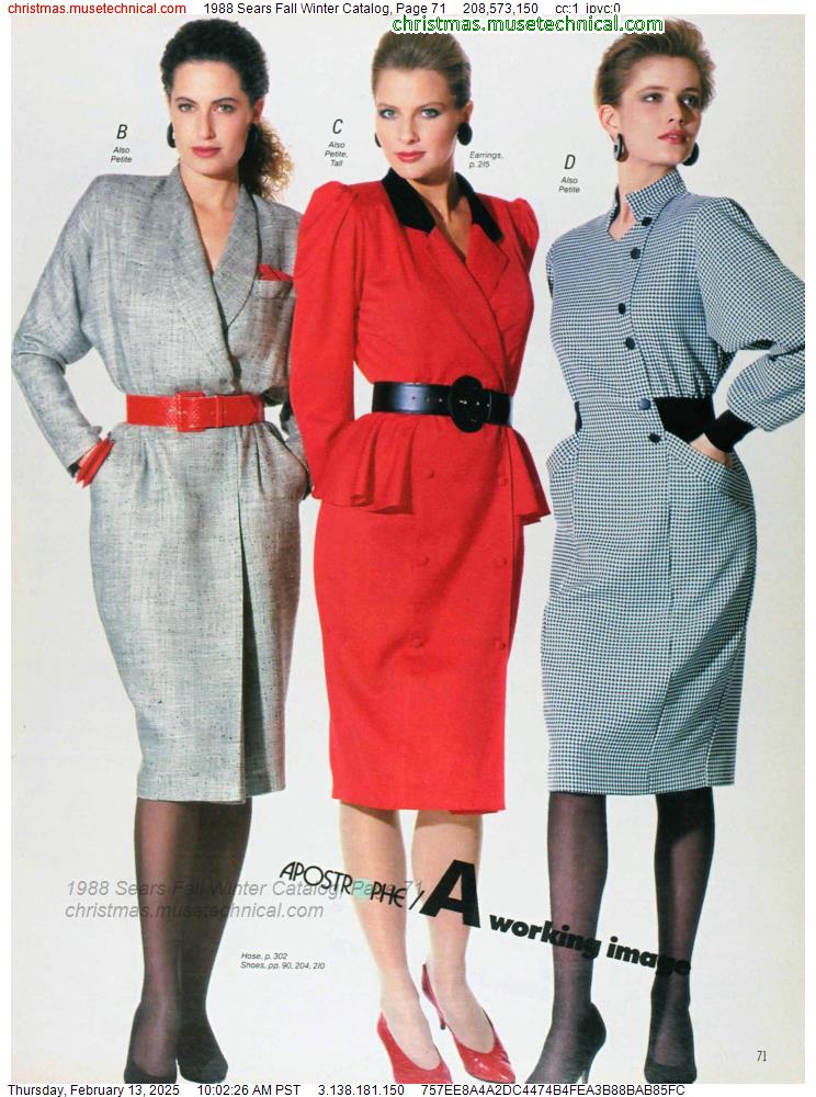 1988 Sears Fall Winter Catalog, Page 71