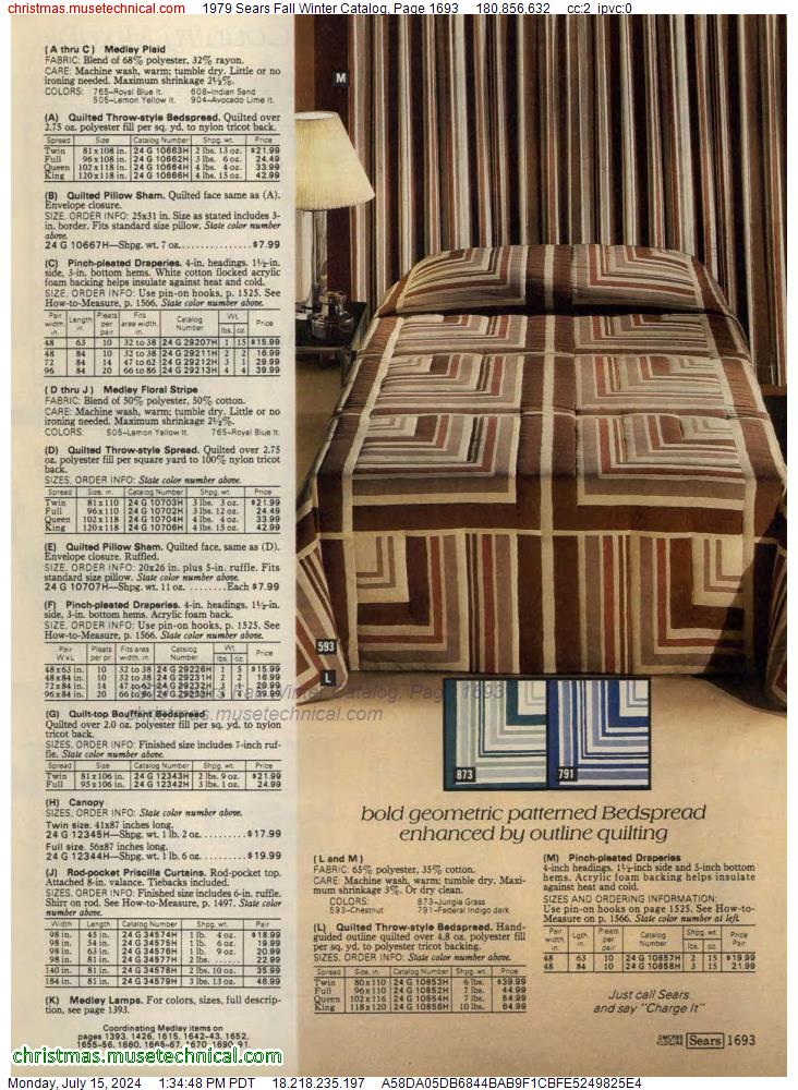 1979 Sears Fall Winter Catalog, Page 1693