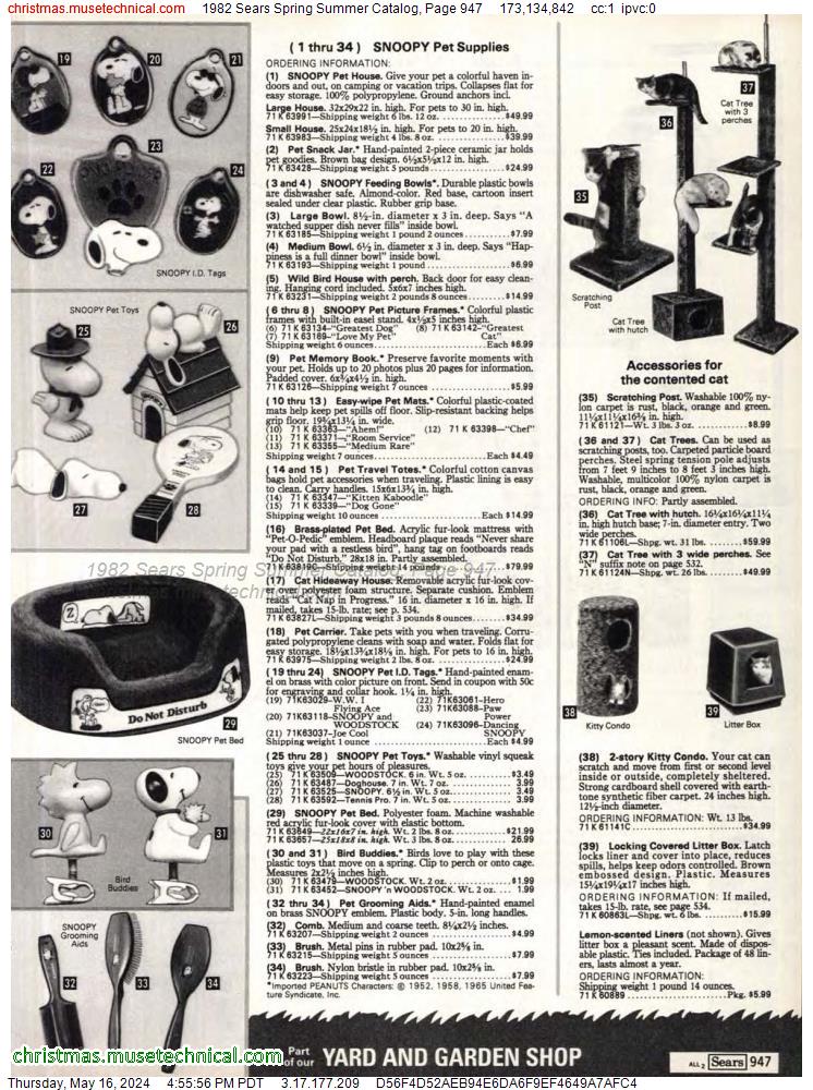 1982 Sears Spring Summer Catalog, Page 947