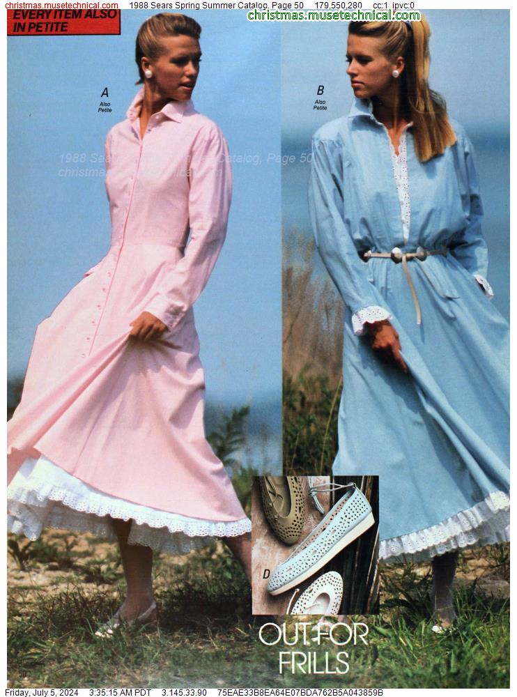 1988 Sears Spring Summer Catalog, Page 50