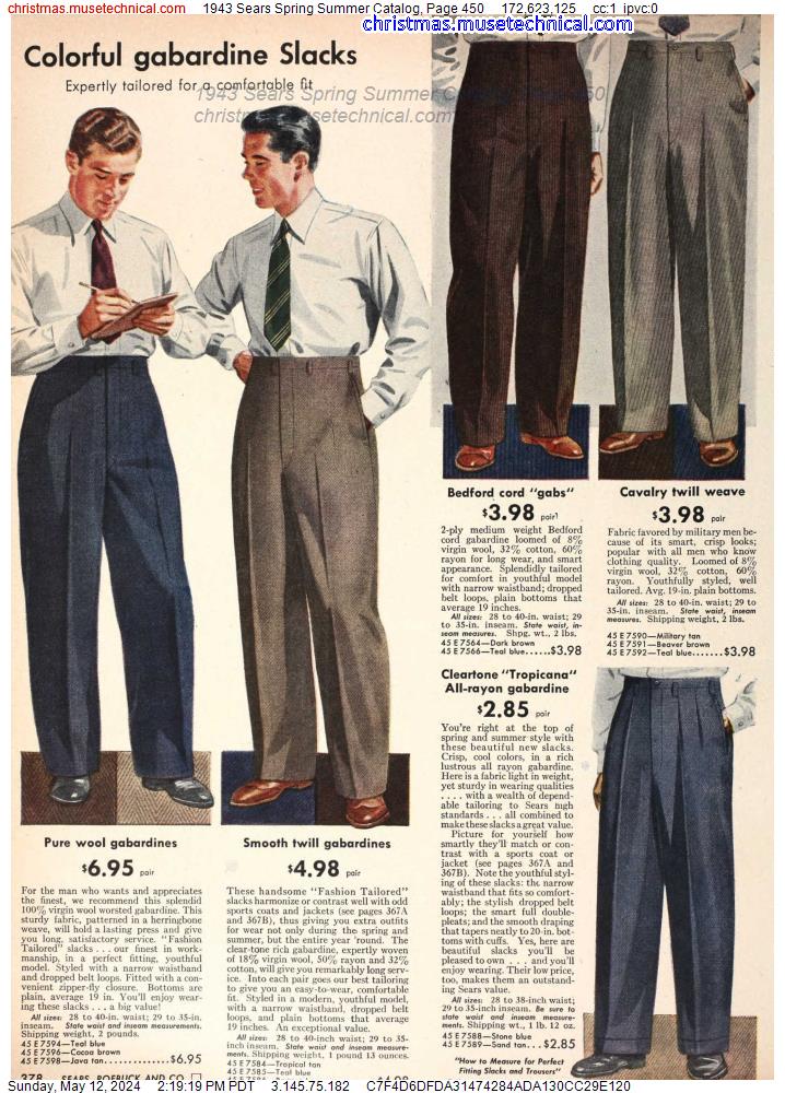 1943 Sears Spring Summer Catalog, Page 450