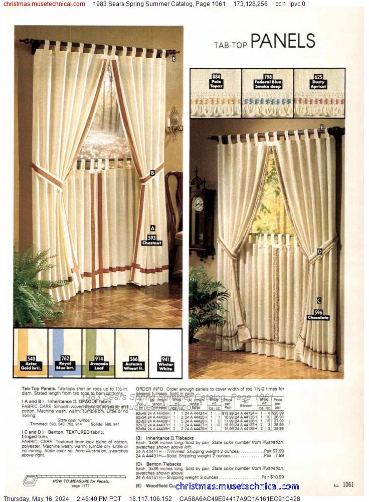 1983 Sears Spring Summer Catalog, Page 1061