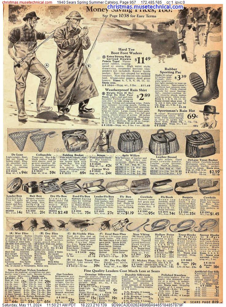 1940 Sears Spring Summer Catalog, Page 957
