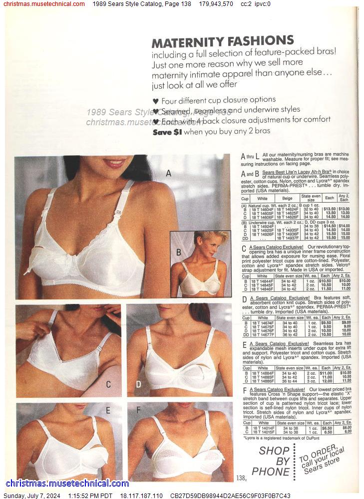 1989 Sears Style Catalog, Page 138