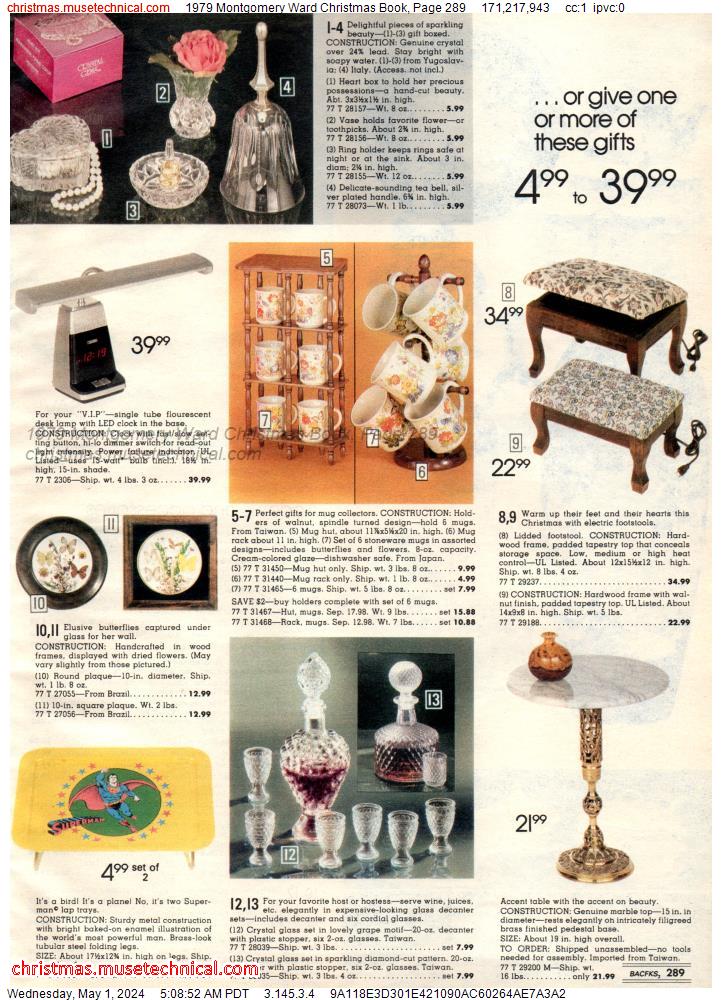 1979 Montgomery Ward Christmas Book, Page 289