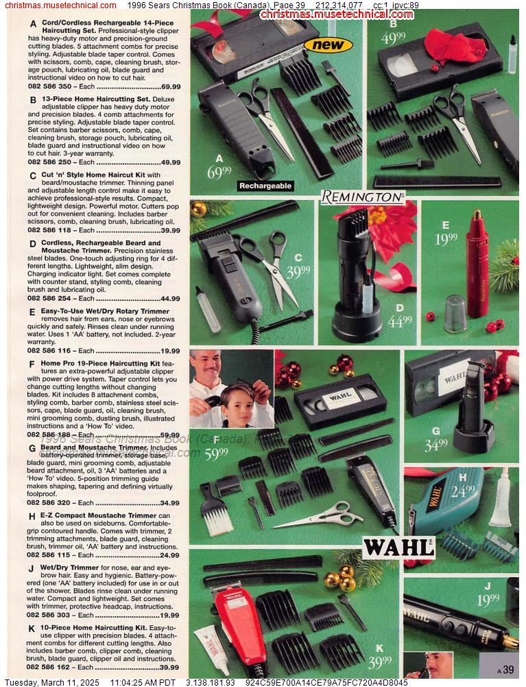 1996 Sears Christmas Book (Canada), Page 39