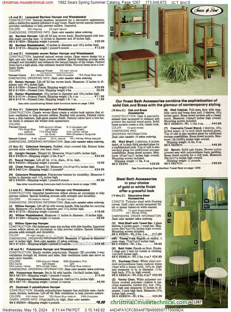 1982 Sears Spring Summer Catalog, Page 1267