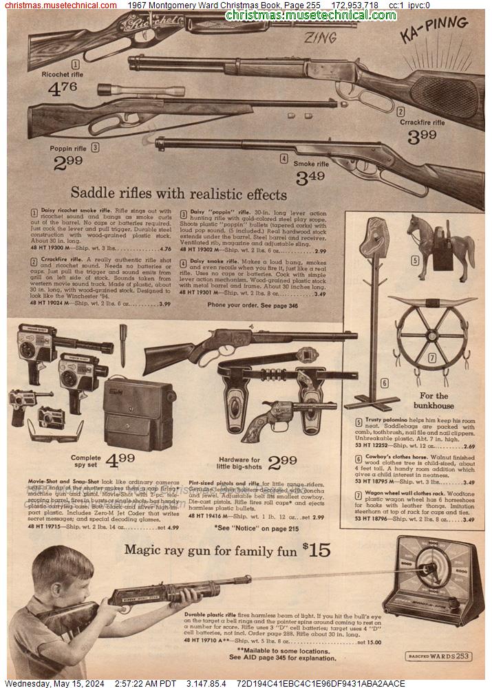 1967 Montgomery Ward Christmas Book, Page 255