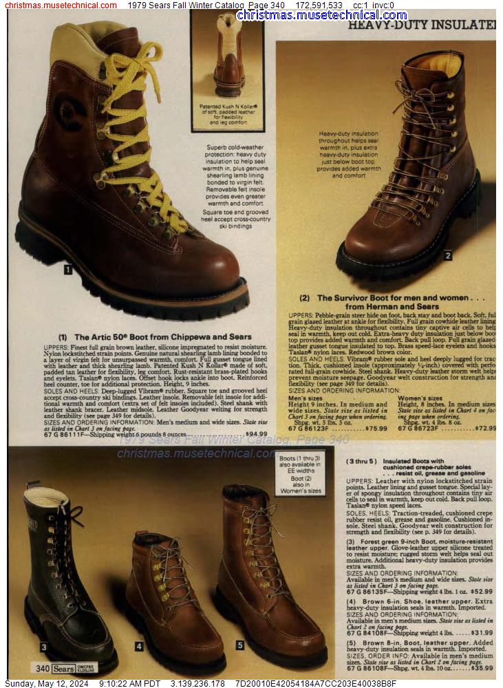 1979 Sears Fall Winter Catalog, Page 340