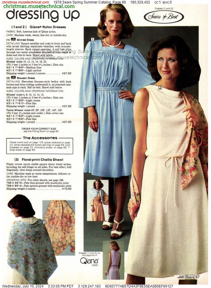 1978 Sears Spring Summer Catalog, Page 89