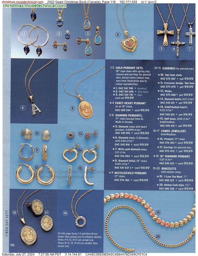 2003 Sears Christmas Book (Canada), Page 116