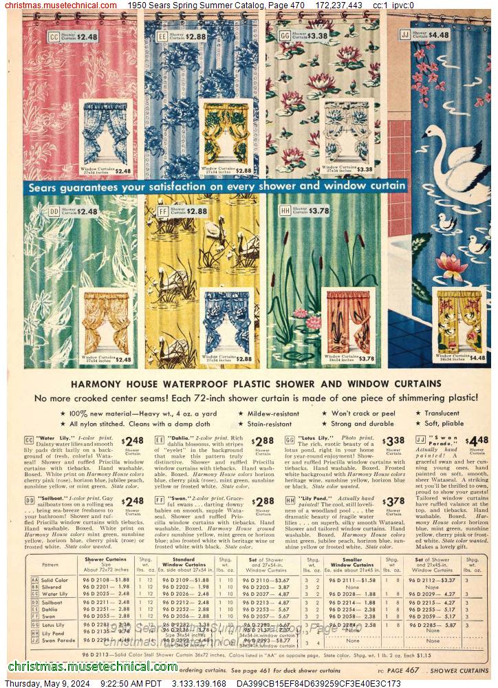 1950 Sears Spring Summer Catalog, Page 470