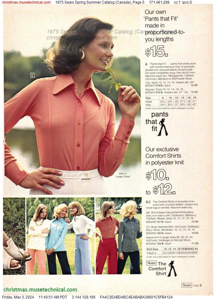 1975 Sears Spring Summer Catalog (Canada), Page 5