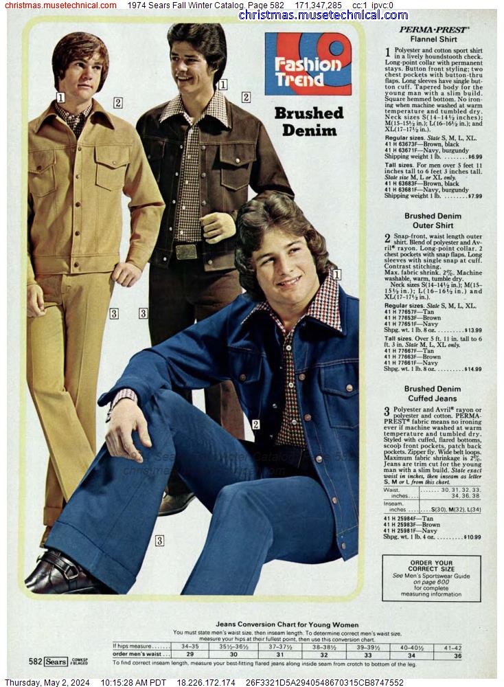 1974 Sears Fall Winter Catalog, Page 582