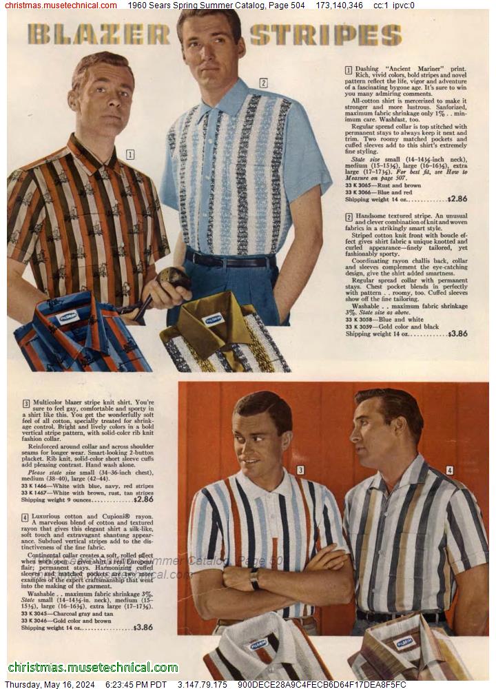 1960 Sears Spring Summer Catalog, Page 504