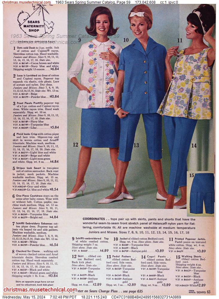 1963 Sears Spring Summer Catalog, Page 59