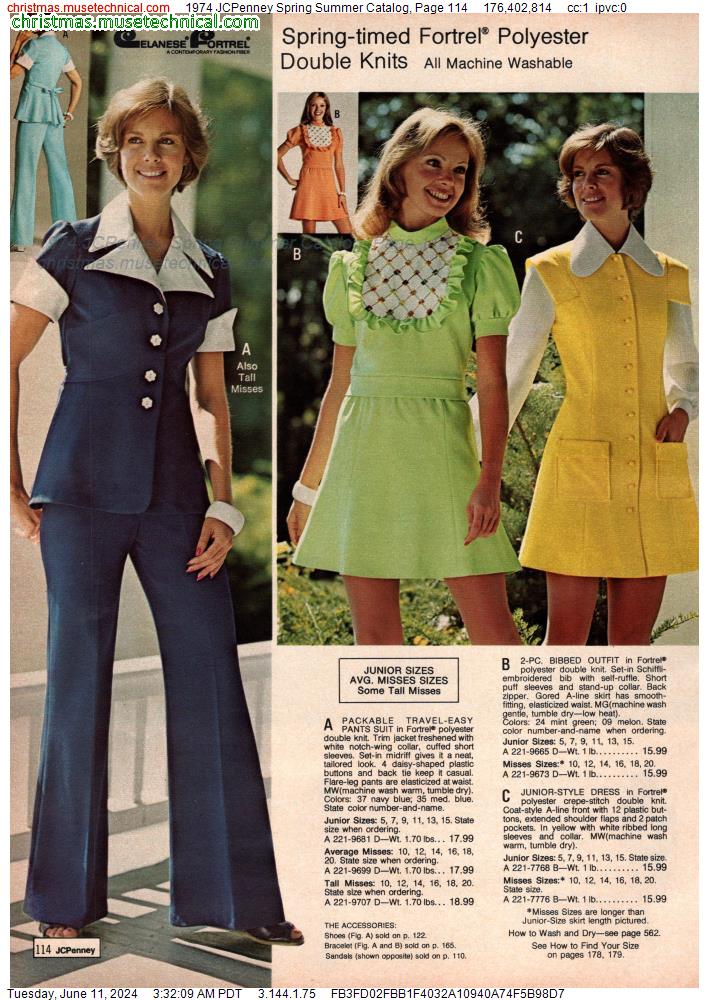 1974 JCPenney Spring Summer Catalog, Page 114