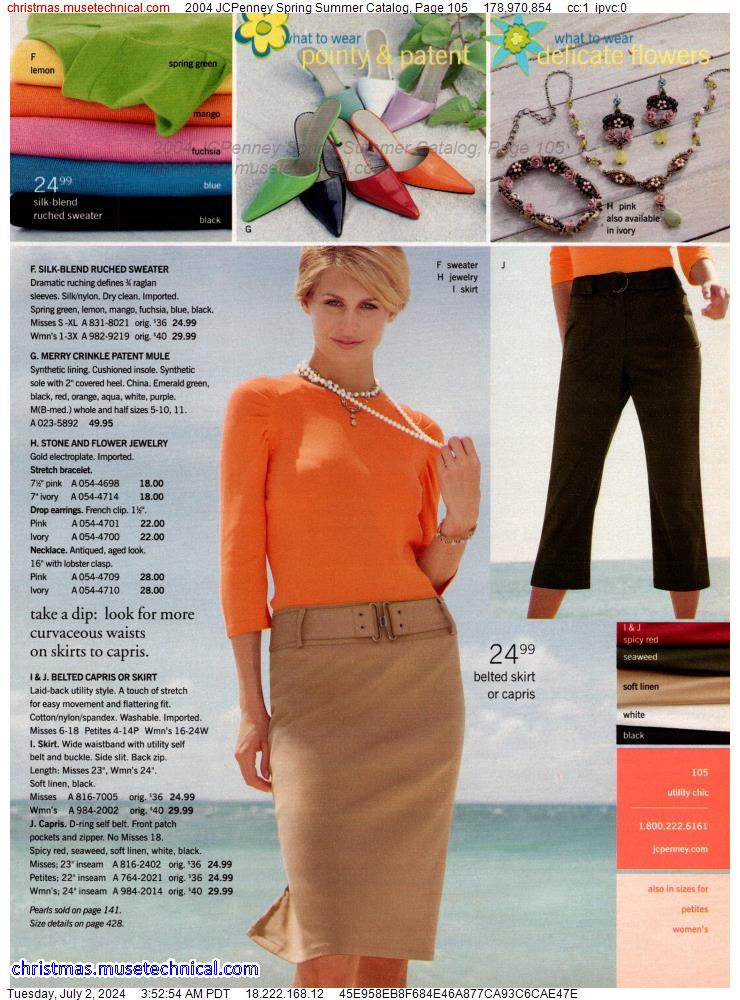 2004 JCPenney Spring Summer Catalog, Page 105