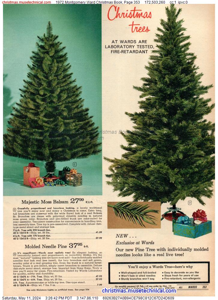 1972 Montgomery Ward Christmas Book, Page 353