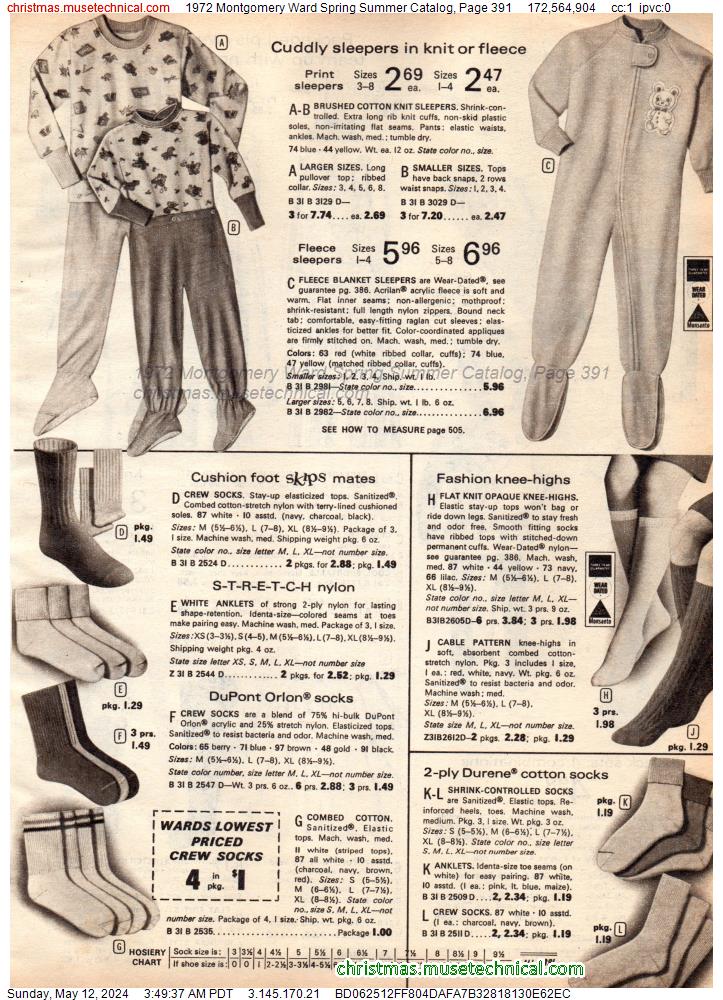 1972 Montgomery Ward Spring Summer Catalog, Page 391