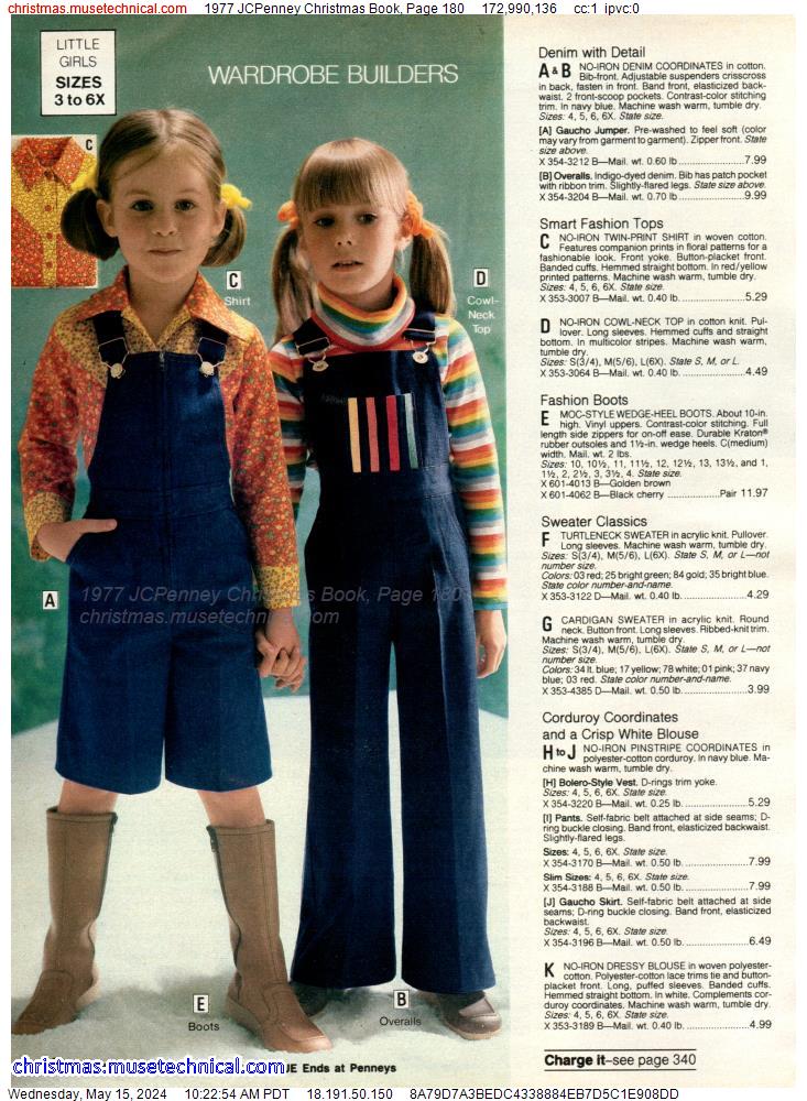 1977 JCPenney Christmas Book, Page 180