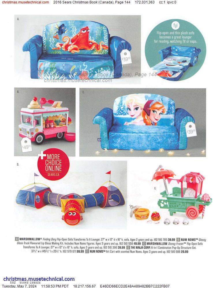 2016 Sears Christmas Book (Canada), Page 144